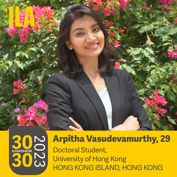 2023 ILA 30 under 30 Arpitha Vasudevamurthy