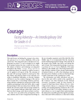 Courage - Facing Adversity-An Interdisciplinary Unit for Grades 6-8