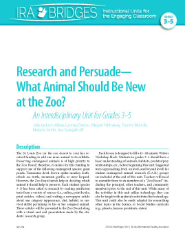 Research and Persuade-What Animal Should Be New at the Zoo?