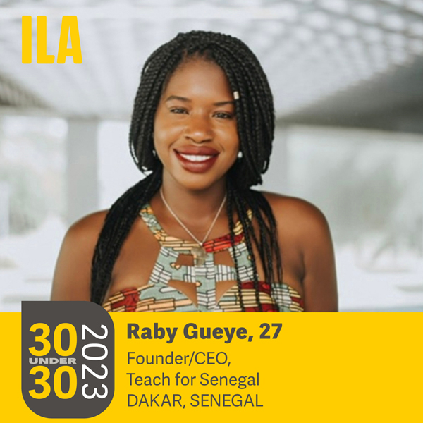 2023 ILA 30 under 30 Raby Gueye