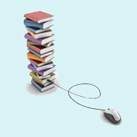 Books and Computer Mouse