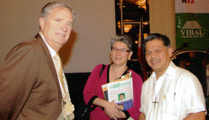 Jay Blanchard, Dina Ocampo, and Bro. Armin Luistro